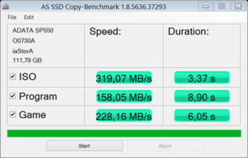 SSD накопитель A-Data 550&nbsp;ASP550SS3-120GM-C 120ГБ, 2.5, SATA III