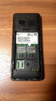 Сотовый телефон Fly DS116+, черный