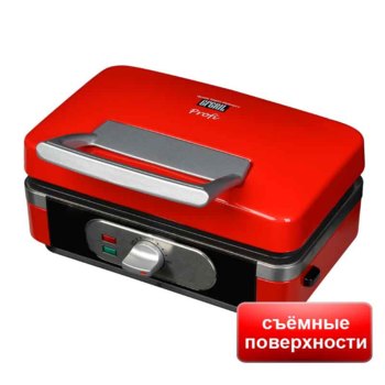 Электрогриль GFgril GF-040, красный и черный