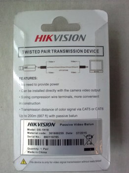 Приемопередатчик Hikvision DS-1H18, черный