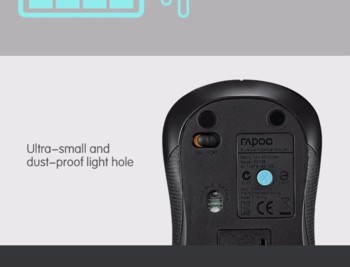 Мышь беспроводная Rapoo 6010B, Bluetooth, оптическая, 1000dpi, черный