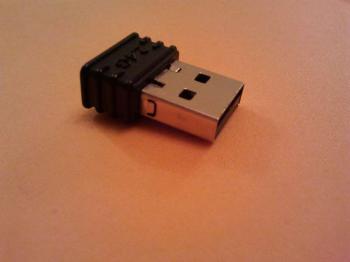 Мышь Oklick 404 SW, лазерная, беспроводная, USB, черный и оранжевый
