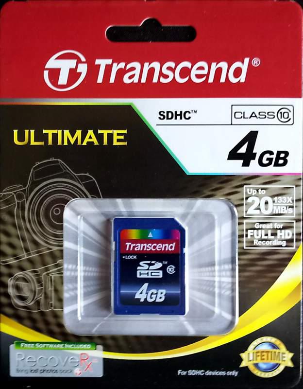 Карта памяти transcend 4 гб