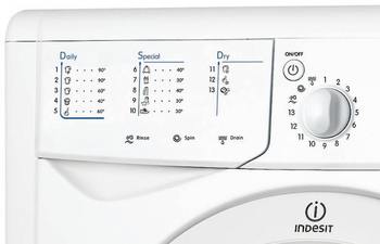 Indesit EcoTime IWDC 6105&nbsp;EU, с фронтальной загрузкой, 6кг, 1000об/мин, с сушкой