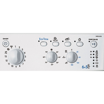 Indesit EcoTime IWDC 6105&nbsp;EU, с фронтальной загрузкой, 6кг, 1000об/мин, с сушкой