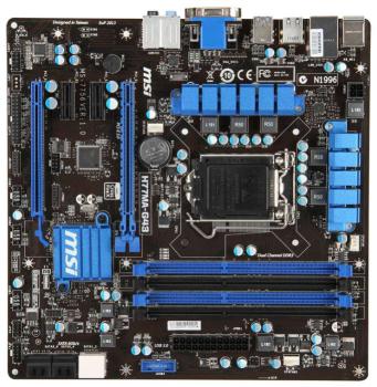 Материнская плата MSI H77MA-G43, LGA 1155, Intel H77, mATX, Ret