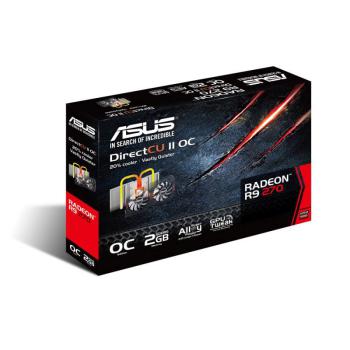 Видеокарта ASUS AMD Radeon R9 270 R9270-DC2OC-2GD5 2ГБ GDDR5, OC, Ret