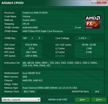Процессор AMD FX&nbsp;9370, SocketAM3+, OEM [fd9370fhw8khk]