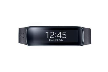 Смарт-часы Samsung Galaxy Gear Fit SM-R350, 1.8, черный [sm-r3500zkaser]