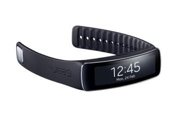 Смарт-часы Samsung Galaxy Gear Fit SM-R350, 1.8, черный [sm-r3500zkaser]